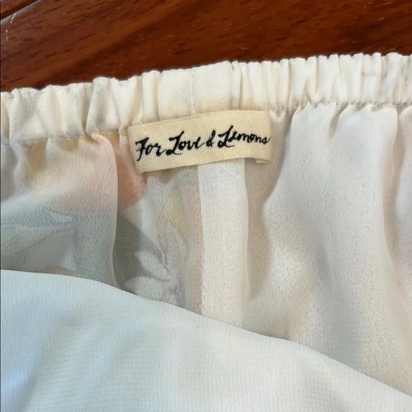 White Dress with Lemon Print - Picture 3 of 4